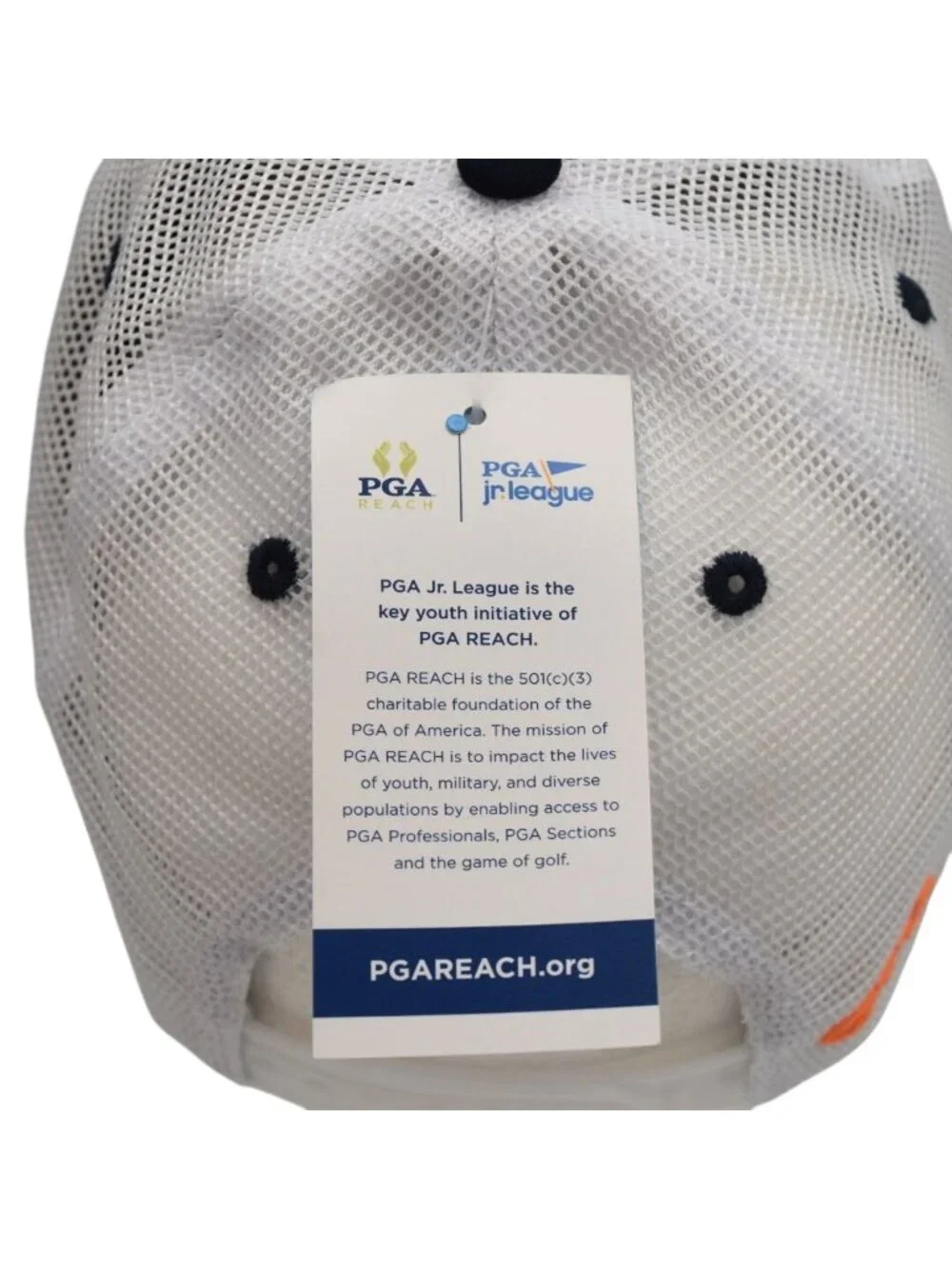 PGA Jr League Garb Baseball Trucker Cap Hat Drawstring Backpack Set Blue New